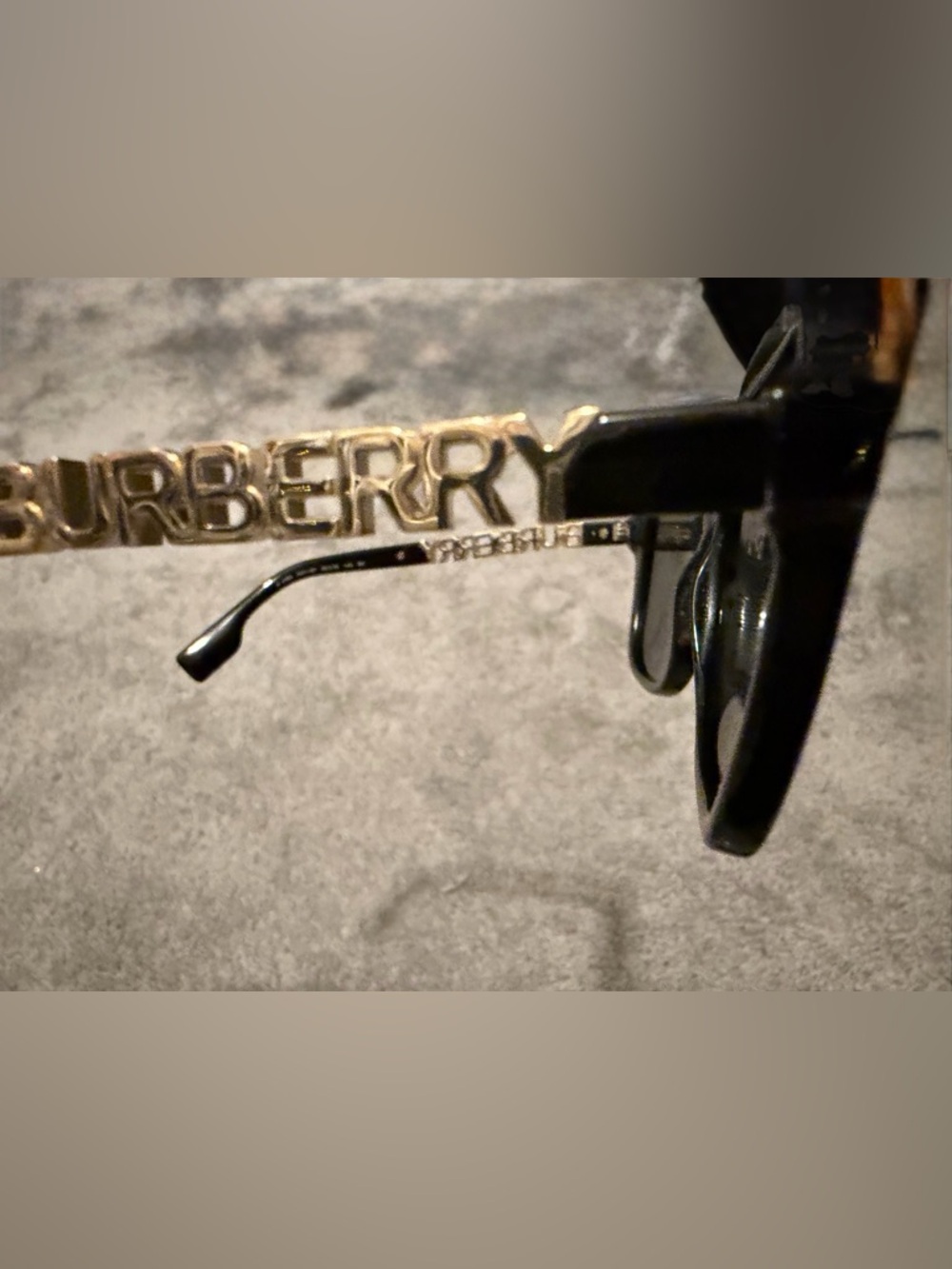 Burberry Black Sunglasses with Tan Accessories - Picture 5 of 8